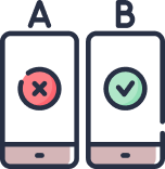 Marketing strategy split tests